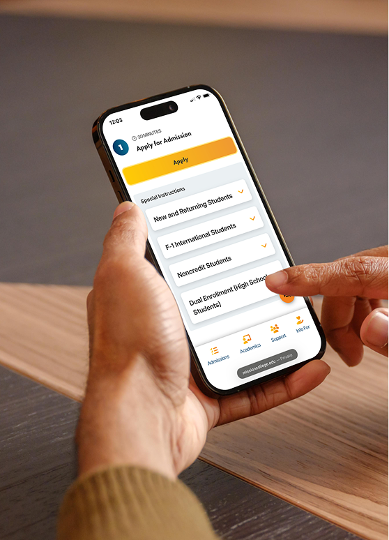 Mission: Free College — enrollment page